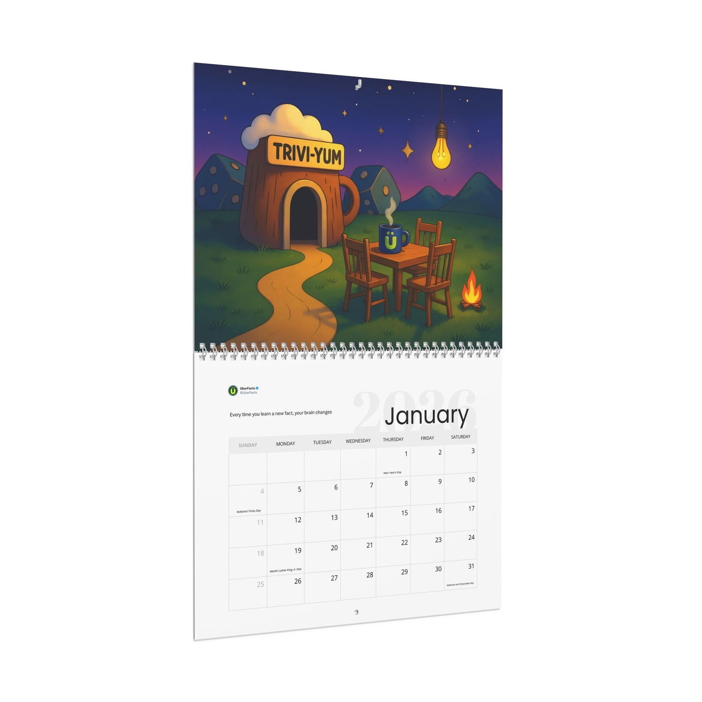 UberFacts 2026 Calendar