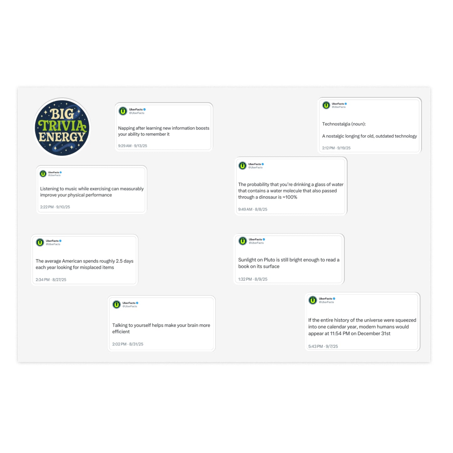 UberFacts Trivia Stickers #1