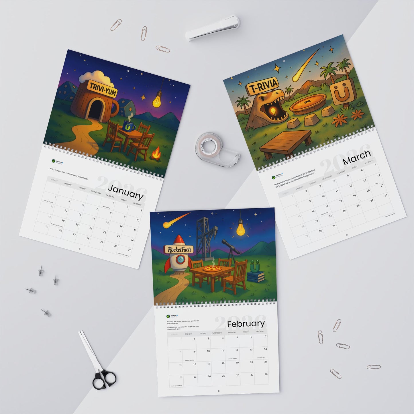 UberFacts 2026 Calendar